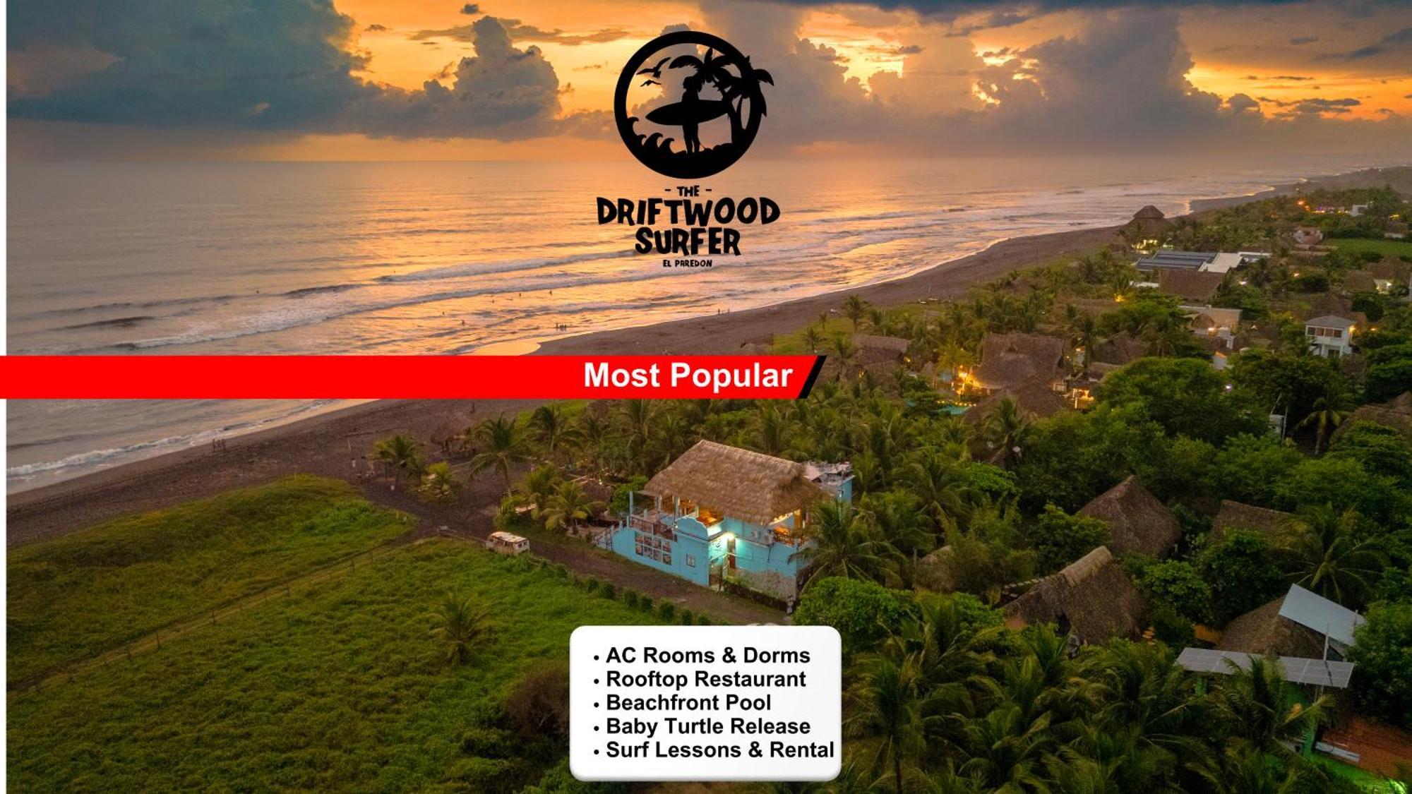 The Driftwood Surfer Beachfront Hostel / Restaurant / Bar, El Paredon El Paredon Buena Vista Exterior photo
